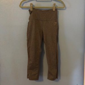 GYMSHARK DRY SCULPTURE CROPPED LEGGINGS